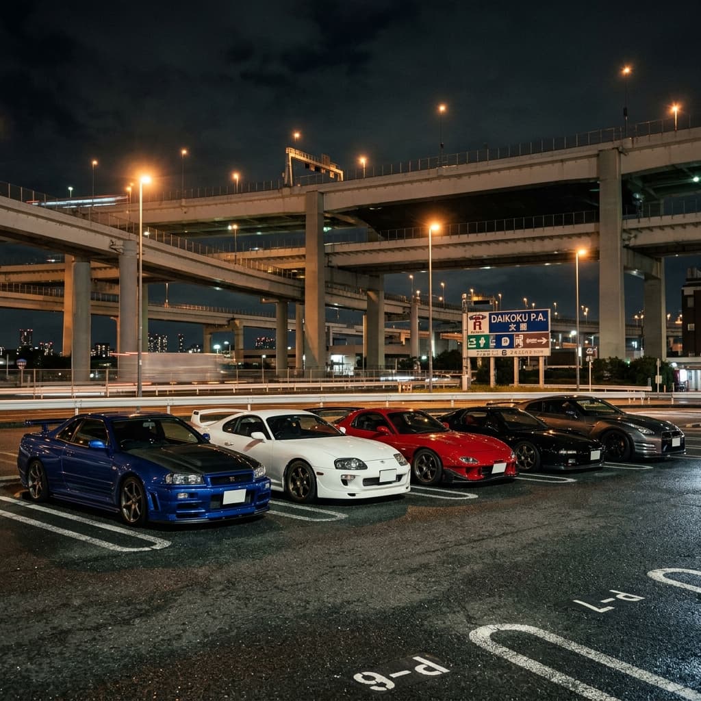 Expert briefing on Daikoku PA car culture and Japanese automotive etiquette.